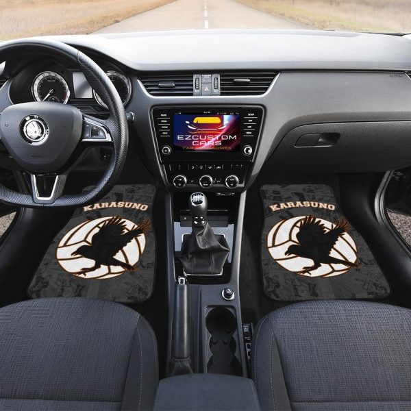 haikyuu car floor mats karasuno symbol 5i61v