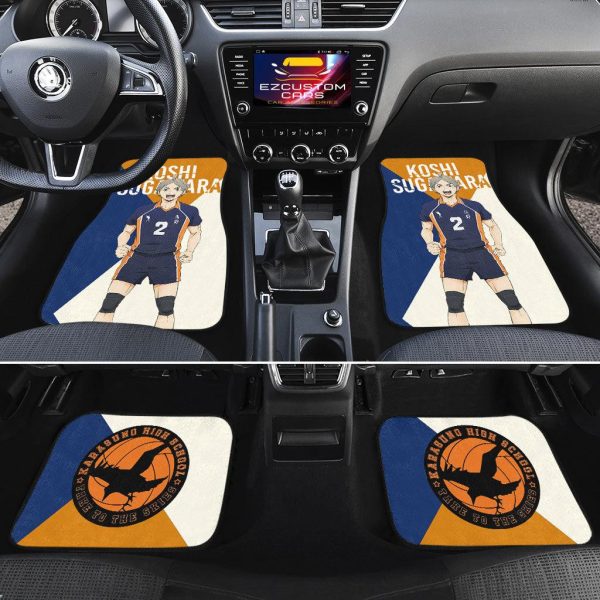 haikyuu car floor mats koushi sugawara lhijg