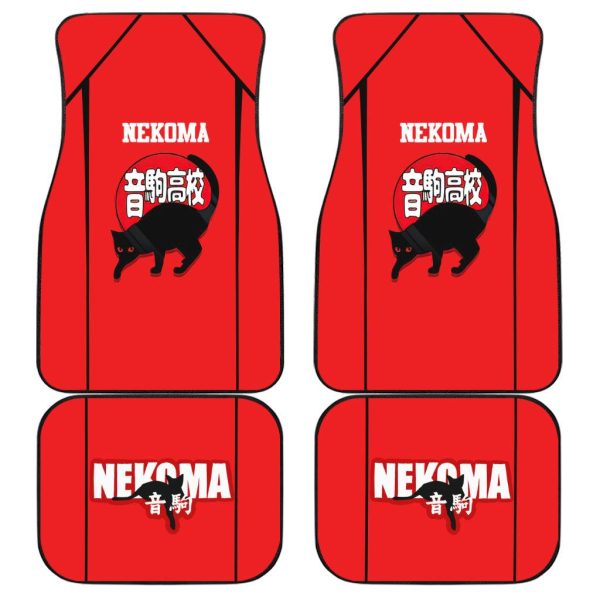 Haikyuu Car Floor Mats Nekoma Symbol
