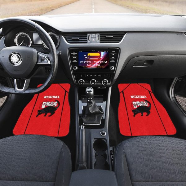 haikyuu car floor mats nekoma rbd0o
