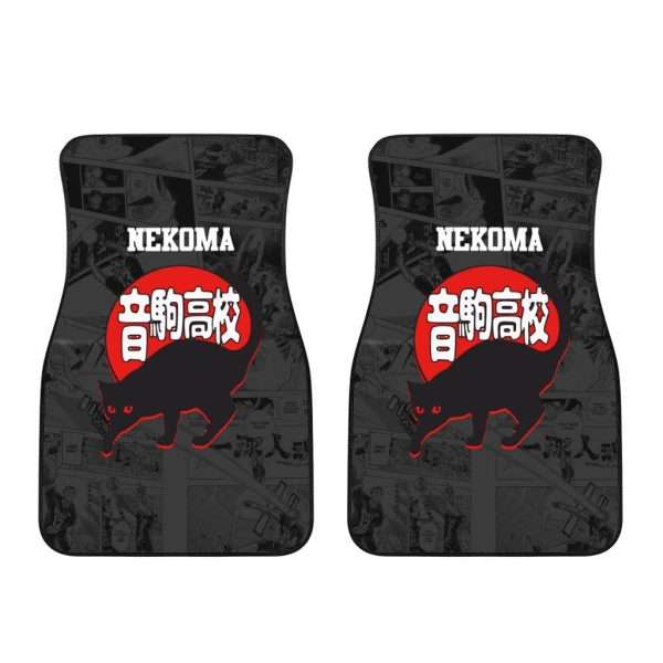 haikyuu car floor mats nekoma symbol 8dwot