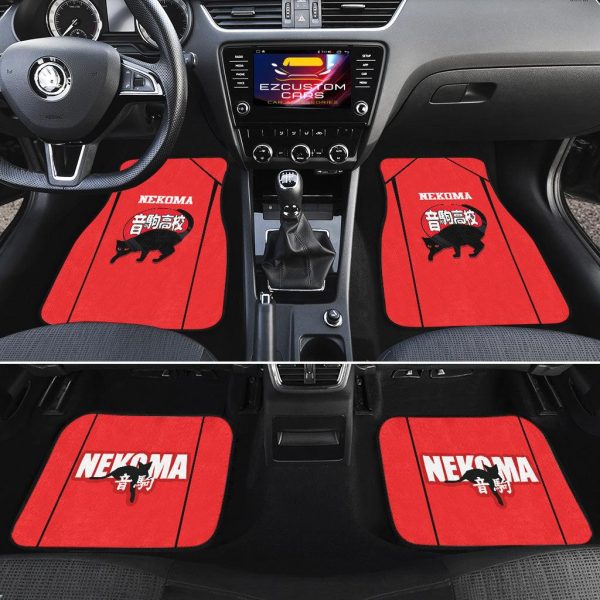 haikyuu car floor mats nekoma tkan5