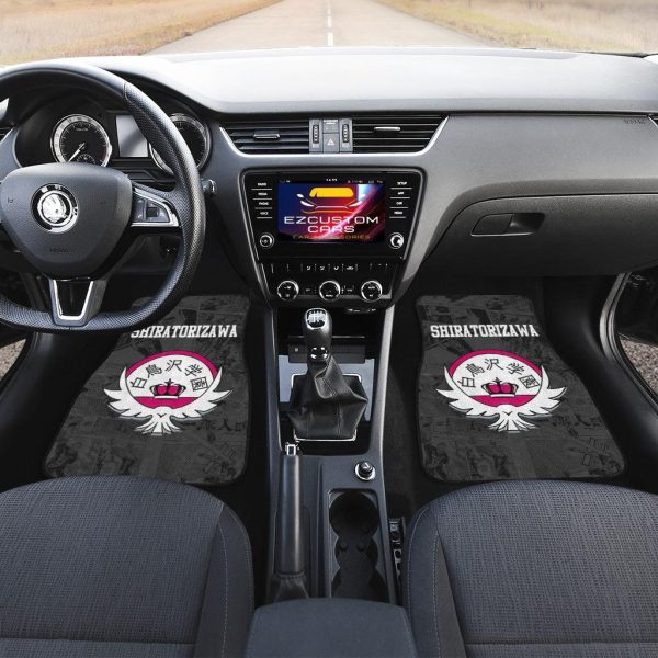 haikyuu car floor mats shiratorizawa symbol 3abor