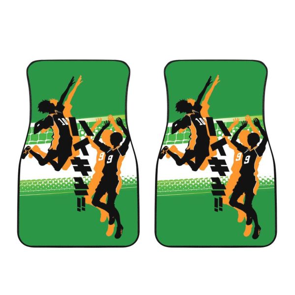haikyuu hinata x tobio car floor mats uqiri