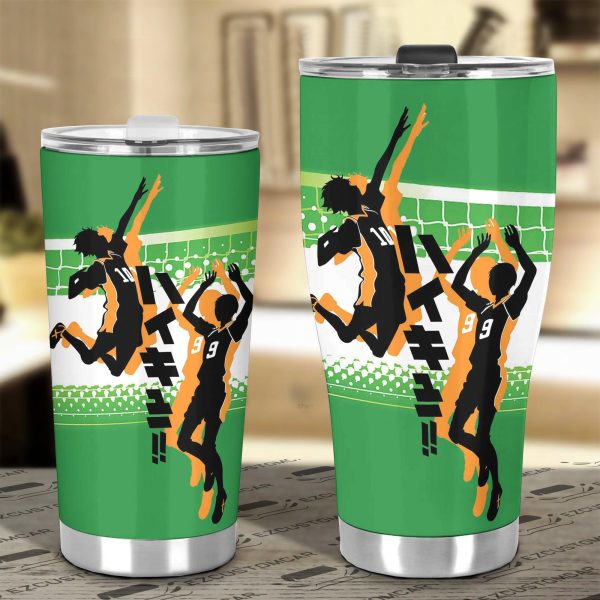 haikyuu hinata x tobio car tumbler cup custom volleyball anime car accessories ielyd