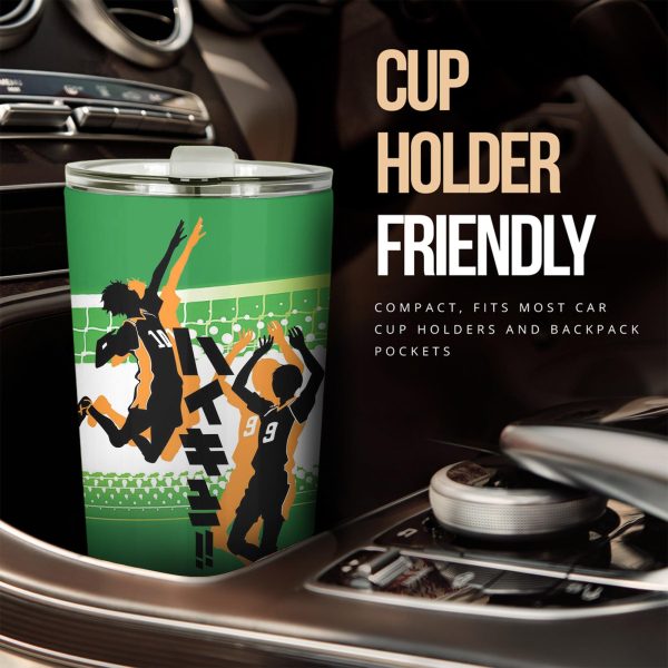 haikyuu hinata x tobio car tumbler cup custom volleyball anime car accessories jq6eo