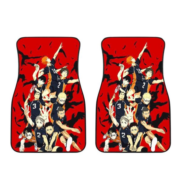 haikyuu karasuno high car floor mats vq6bo