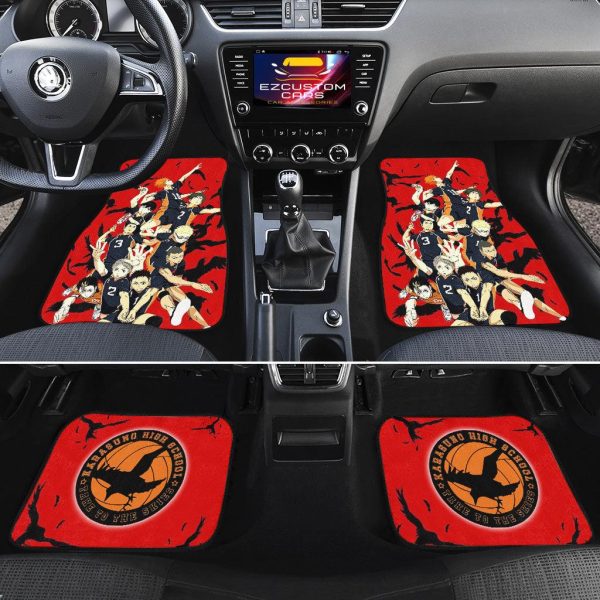 haikyuu karasuno high car floor mats vxuem
