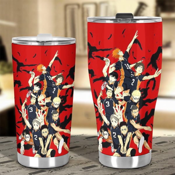 haikyuu karasuno high car tumbler cup custom volleyball anime car accessories wvyx6