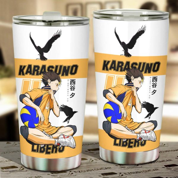 Haikyuu Car Accessories Anime Car Tumbler Cup Yu Nishinoya