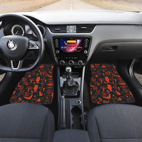 halloween car accessories custom car floor mats halloween boo parttern cguxy