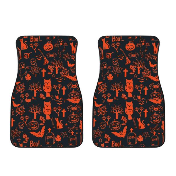halloween car accessories custom car floor mats halloween boo parttern kdedj