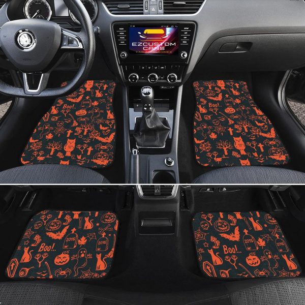 halloween car accessories custom car floor mats halloween boo parttern xc2ua