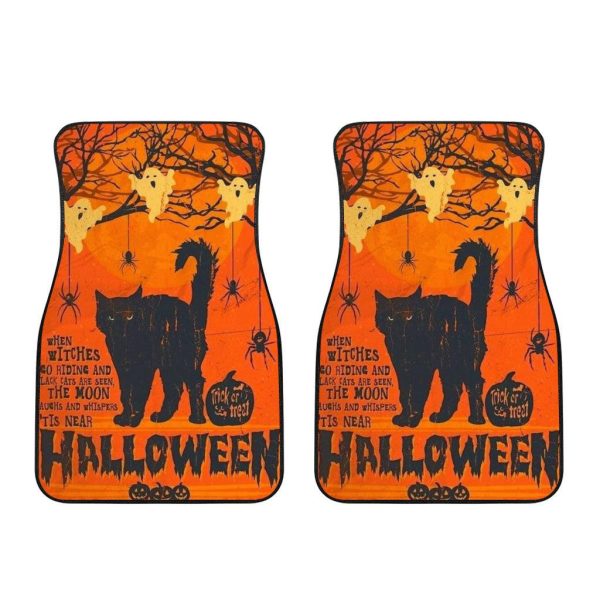 halloween car accessories custom car floor mats halloween cat and owl 5405e