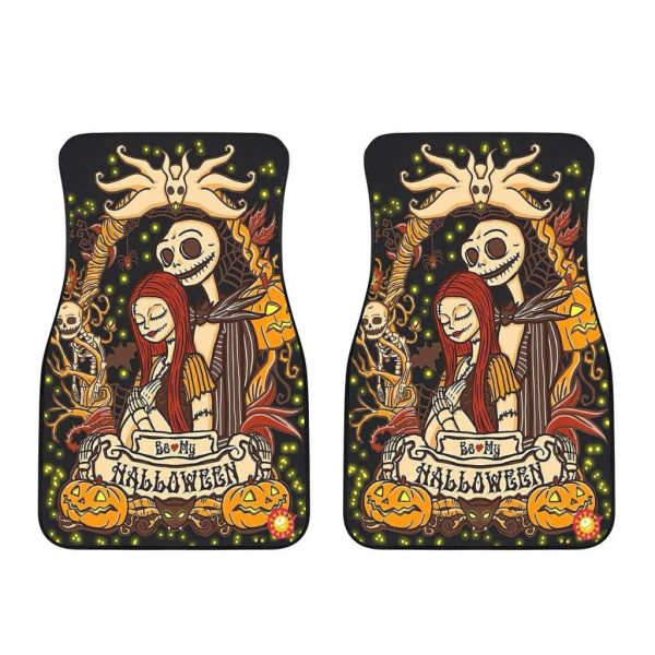 Halloween Car Accessories Custom Car Floor Mats Halloween Jack and Sally