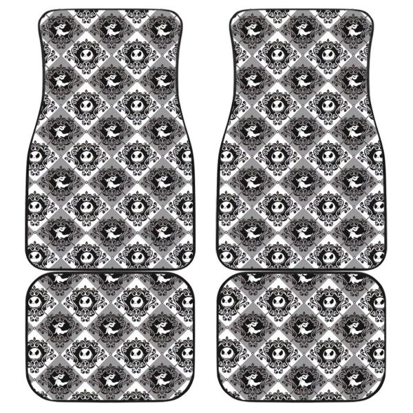 Halloween Car Accessories Custom Car Floor Mats Halloween Jack Sally Pattern