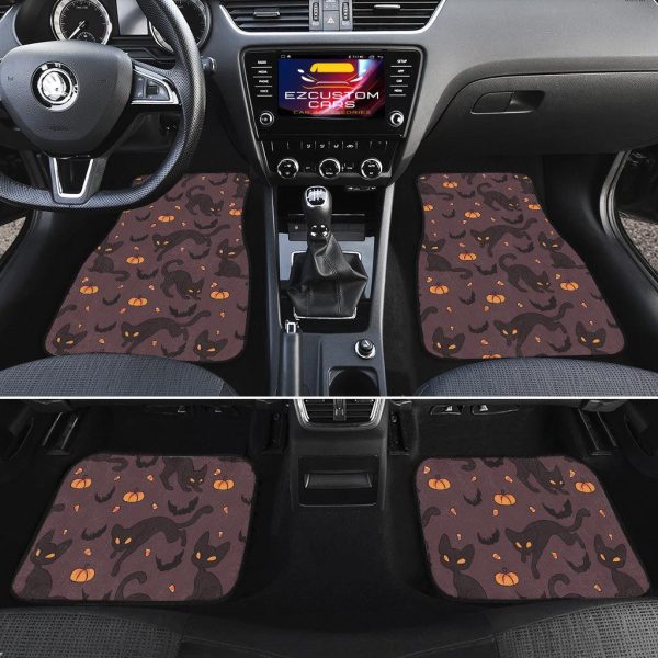 halloween car accessories custom car floor mats halloween pattern cat ceoja