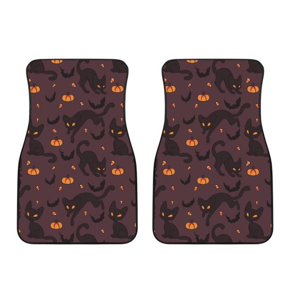 halloween car accessories custom car floor mats halloween pattern cat v7zsh
