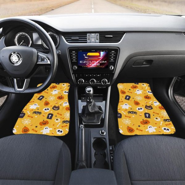 halloween car accessories custom car floor mats halloween pattern ghost skull pumpkin 3dtxb