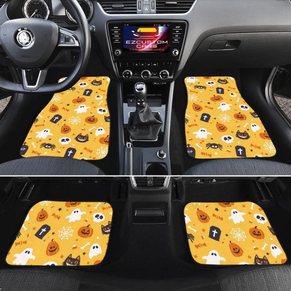 halloween car accessories custom car floor mats halloween pattern ghost skull pumpkin oh2fd