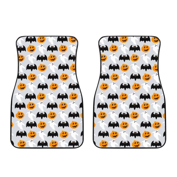 halloween car accessories custom car floor mats halloween pumpkin and bat 44rvp
