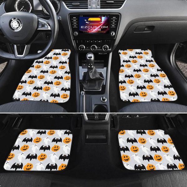 halloween car accessories custom car floor mats halloween pumpkin and bat ghgfq