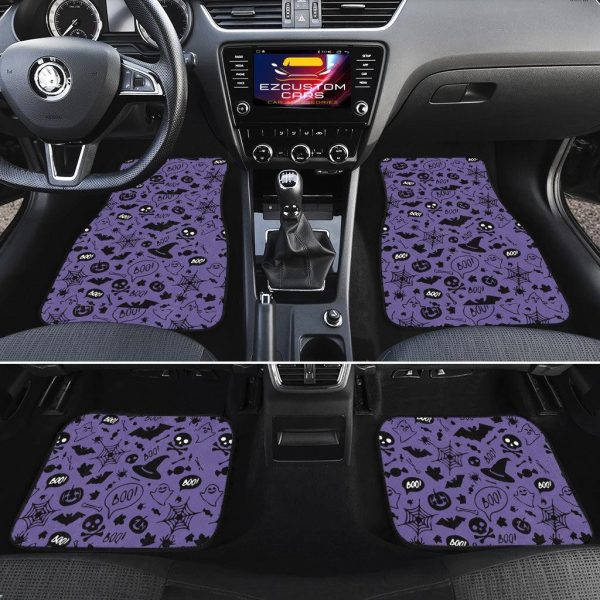 halloween car accessories custom car floor mats halloween purple octv0