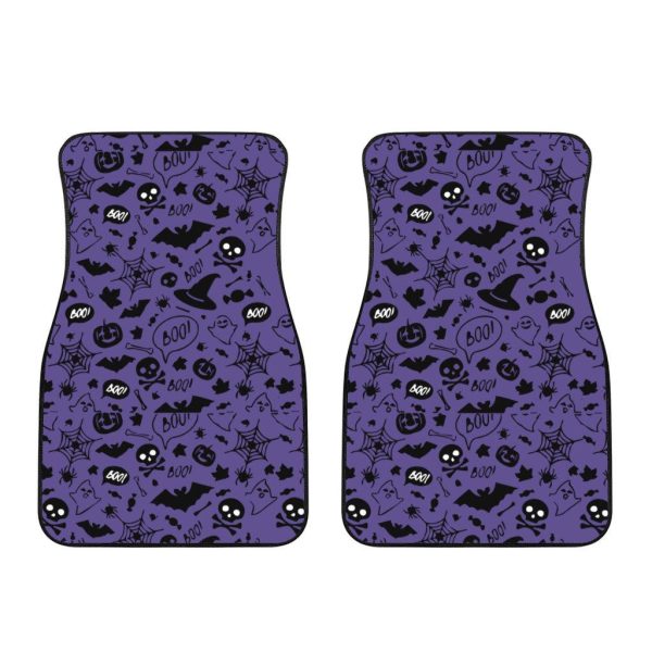Halloween Car Accessories Custom Car Floor Mats Halloween Purple