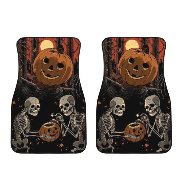 halloween car accessories custom car floor mats halloween skeleton pumpkins kntp9