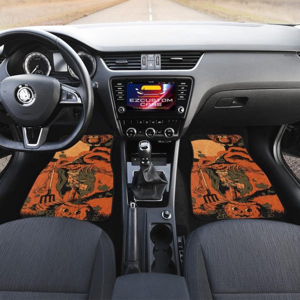 halloween car accessories custom car floor mats halloween skull and pumpkin 6tlev