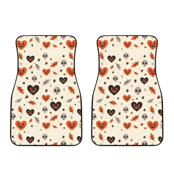 halloween car accessories custom car floor mats halloween skull with heart z2kss