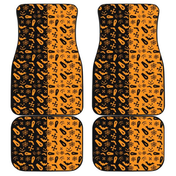 Halloween Car Accessories Custom Car Floor Mats Halloween Symbols
