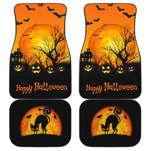 Halloween Car Accessories Custom Car Floor Mats Happy Halloween Pattern