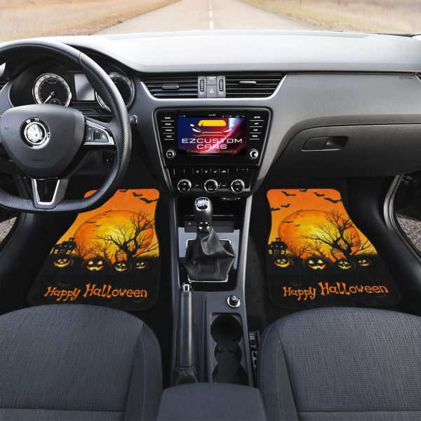halloween car accessories custom car floor mats happy halloween j2uxr