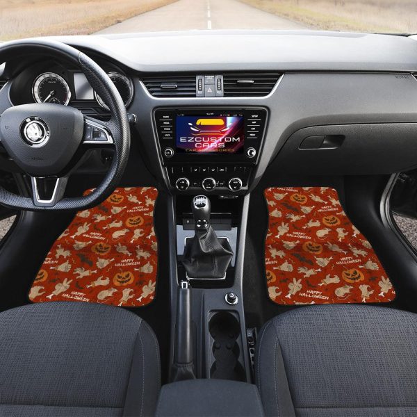 halloween car accessories custom car floor mats happy halloween pattern ey3cs
