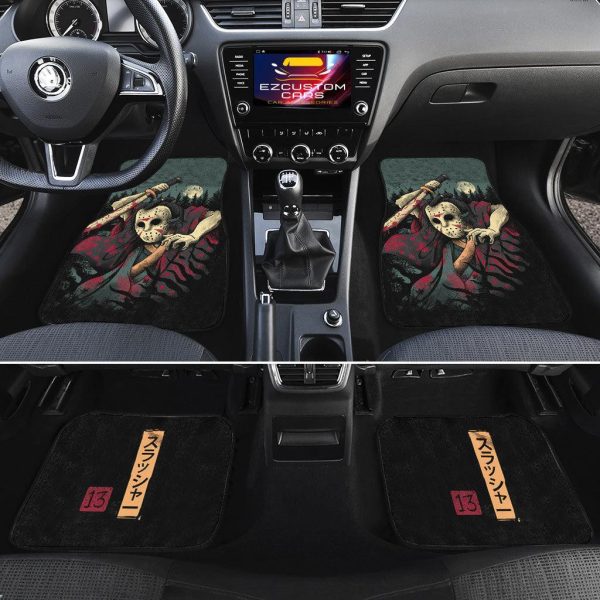 halloween car accessories custom car floor mats jason voorhees samurai tcew4