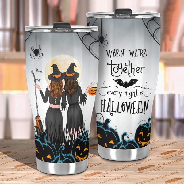 halloween car accessories custom car tumblers cup couples halloween lwhvp