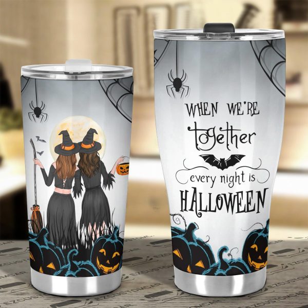 halloween car accessories custom car tumblers cup couples halloween pquka