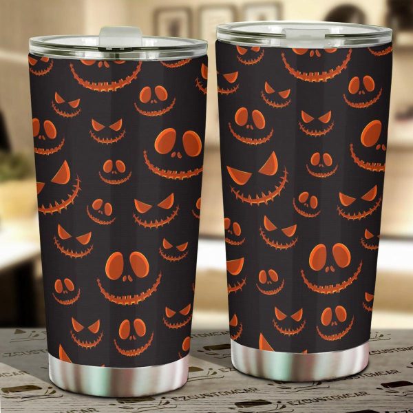 Halloween Car Accessories Custom Car Tumblers Cup Halloween Horror Pumpkin Jack Halloween Car Accessories Custom Car Tumblers Cup Halloween Horror Pumpkin Jack