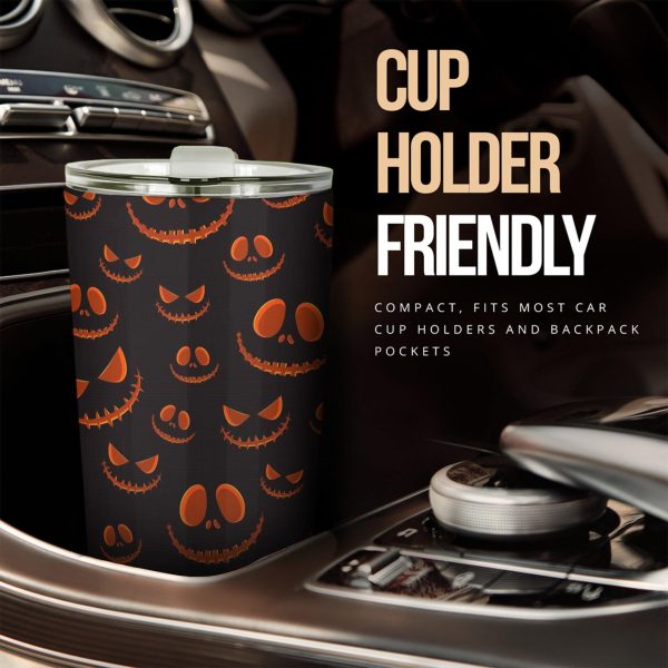 Halloween Car Accessories Custom Car Tumblers Cup Halloween Horror Pumpkin Jack