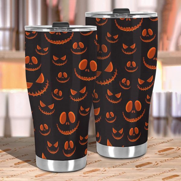 halloween car accessories custom car tumblers cup halloween horror pumpkin jack qhq8b