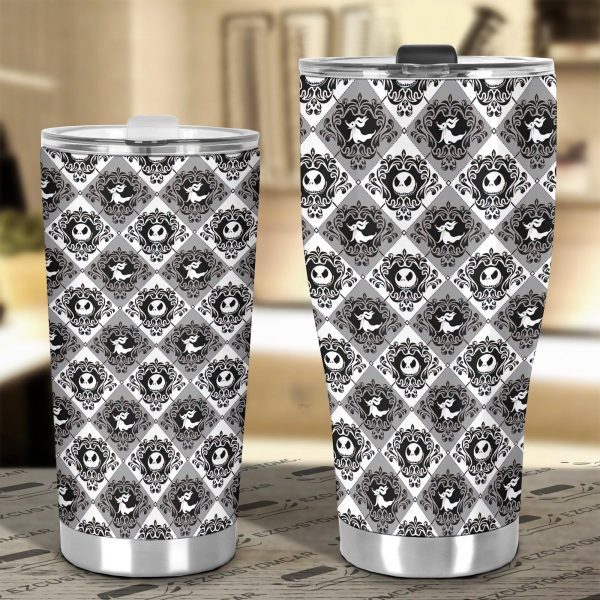halloween car accessories custom car tumblers cup halloween jack pattern fzih2