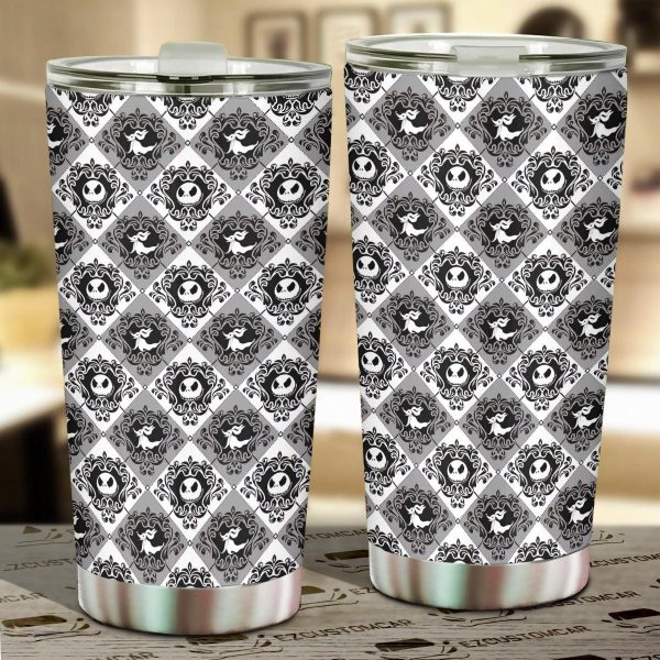 Halloween Car Accessories Custom Car Tumblers Cup Happy Halloween Pattern