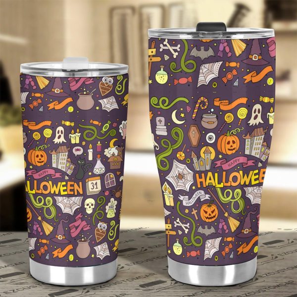 halloween car accessories custom car tumblers cup halloween party kkaac