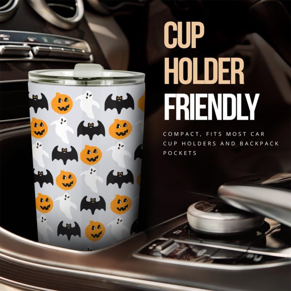 halloween car accessories custom car tumblers cup halloween pumpkin and bat iqs0r