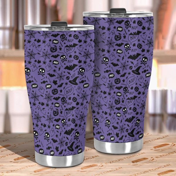 halloween car accessories custom car tumblers cup halloween purple lossu