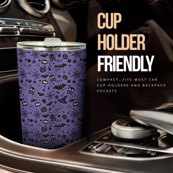 Halloween Car Accessories Custom Car Tumblers Cup Halloween Purple