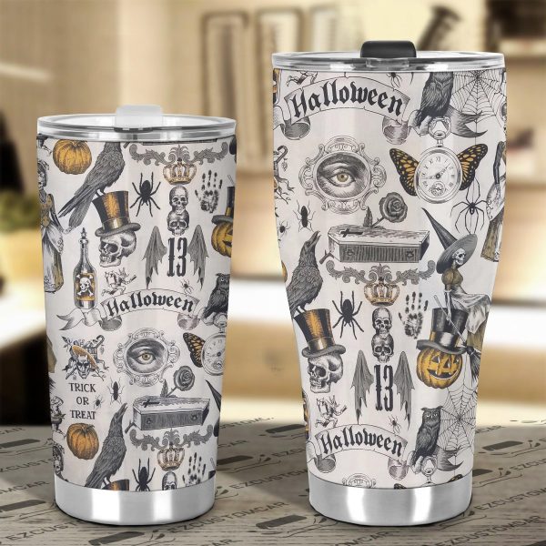 halloween car accessories custom car tumblers cup halloween trick or treat wairw