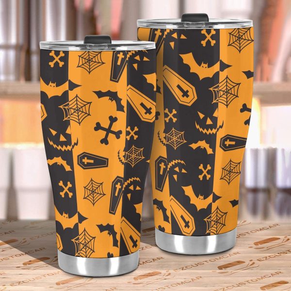 halloween car accessories custom car tumblers cup halloween variety pattern 3ot83