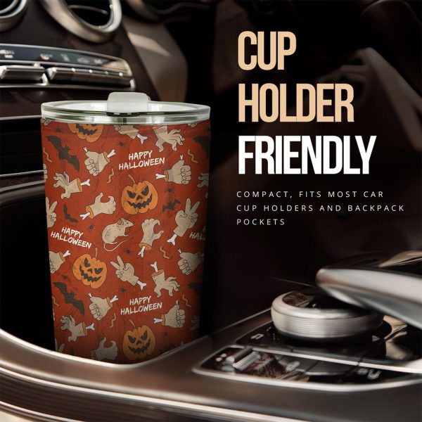 halloween car accessories custom car tumblers cup happy halloween pattern mhpft